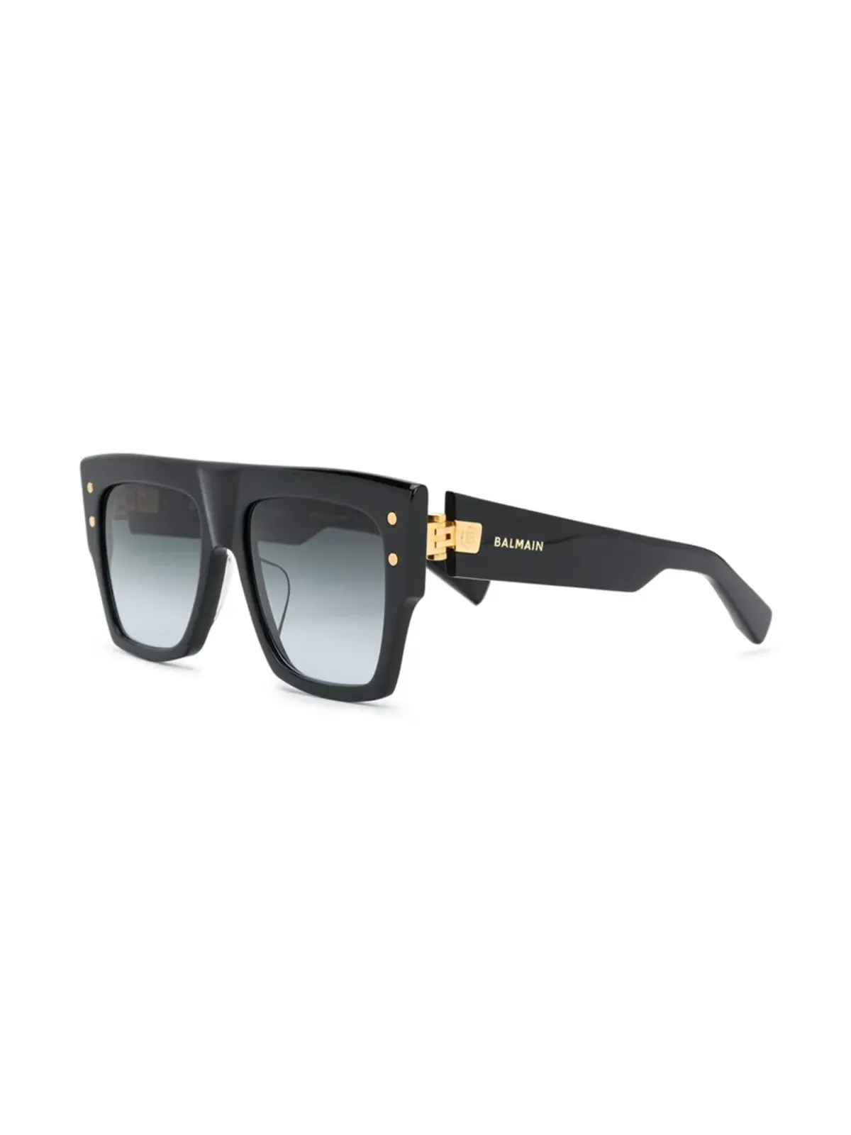 Balmain Eyewear グラデーションティント サングラス - ブラック - 画像3