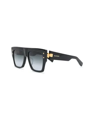 Balmain Eyewear グラデーションティント サングラス - ブラック - サムネイル3