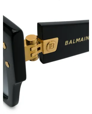 Balmain Eyewear グラデーションティント サングラス - ブラック - サムネイル4