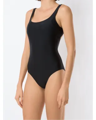 Amir Slama スクエアネック レース留め付き ワンピース水着 - Black - サムネイル3