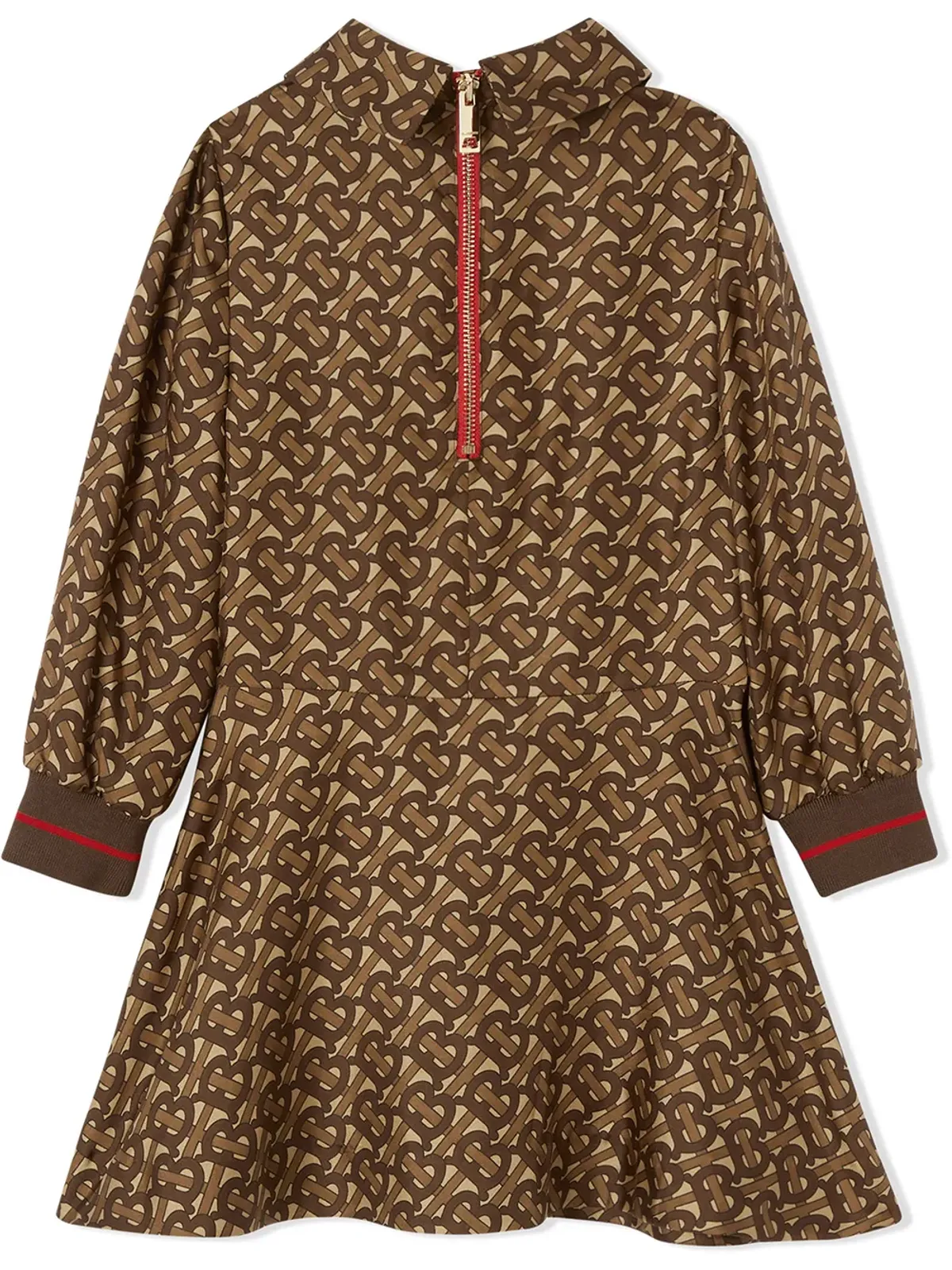Burberry Kids モノグラムロゴプリント絹のドレス - 画像3