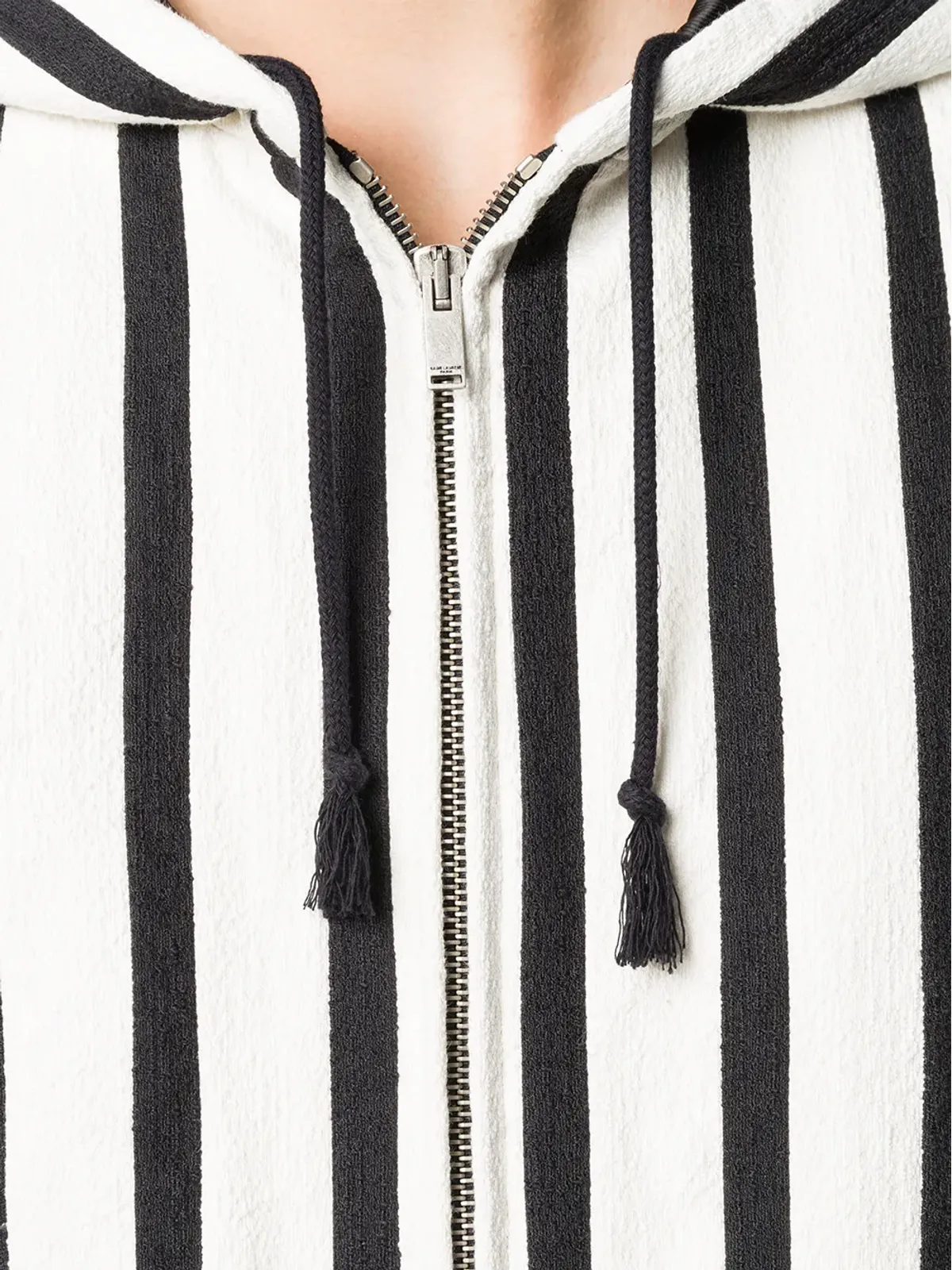Saint Laurent 縦ストライプジップジャケット - White - 画像5