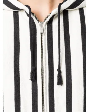 Saint Laurent 縦ストライプジップジャケット - White - サムネイル5