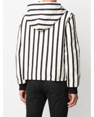 Saint Laurent 縦ストライプジップジャケット - White - サムネイル4