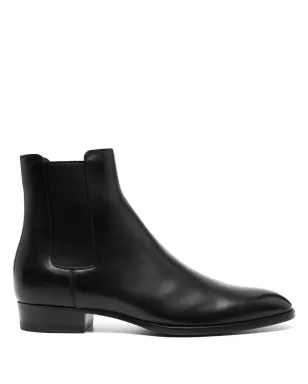Saint Laurent Wyattチェルシーブーツ ブラック - サムネイル1