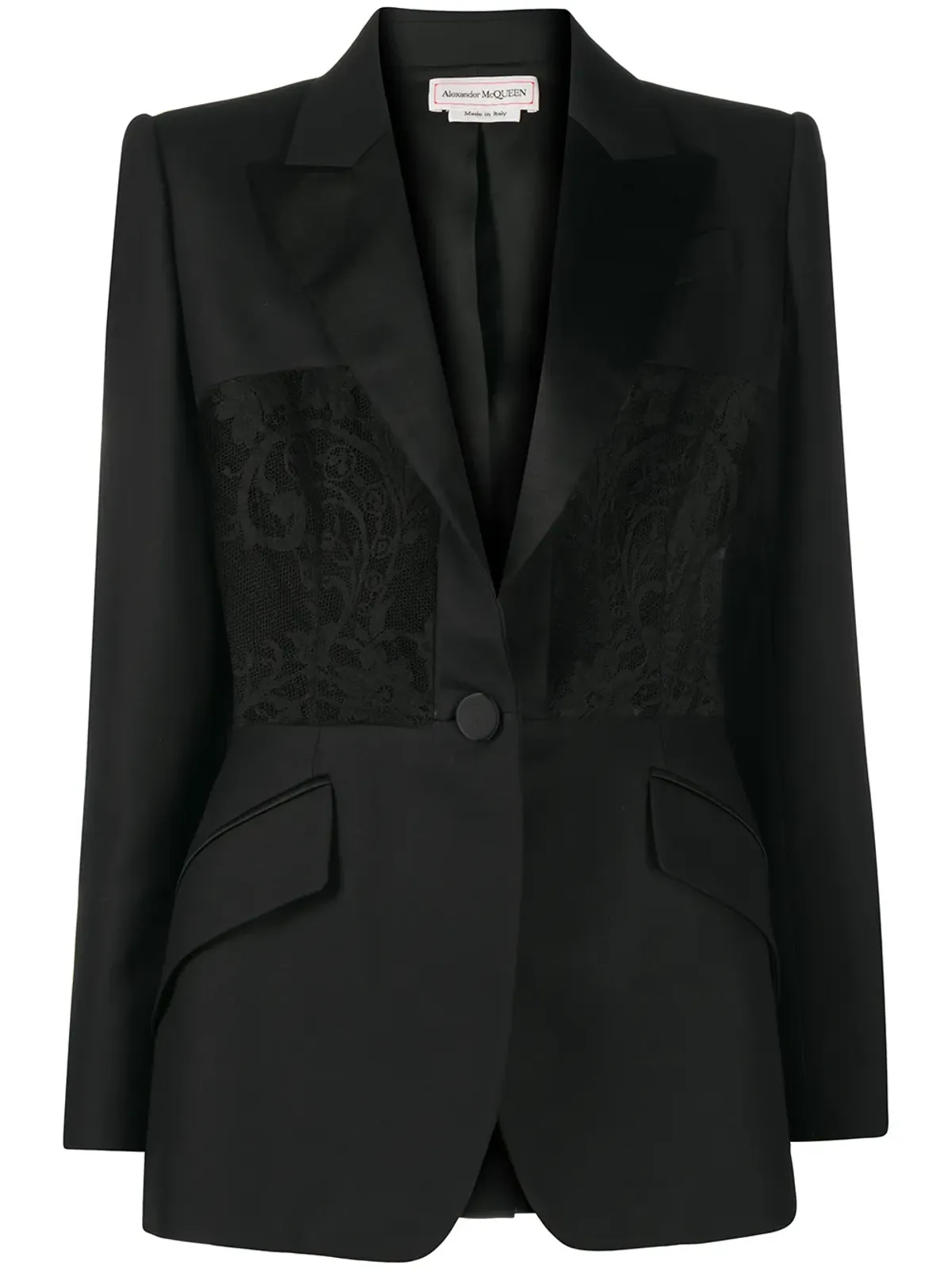 Alexander McQueen レースパネルブレザー - 画像1