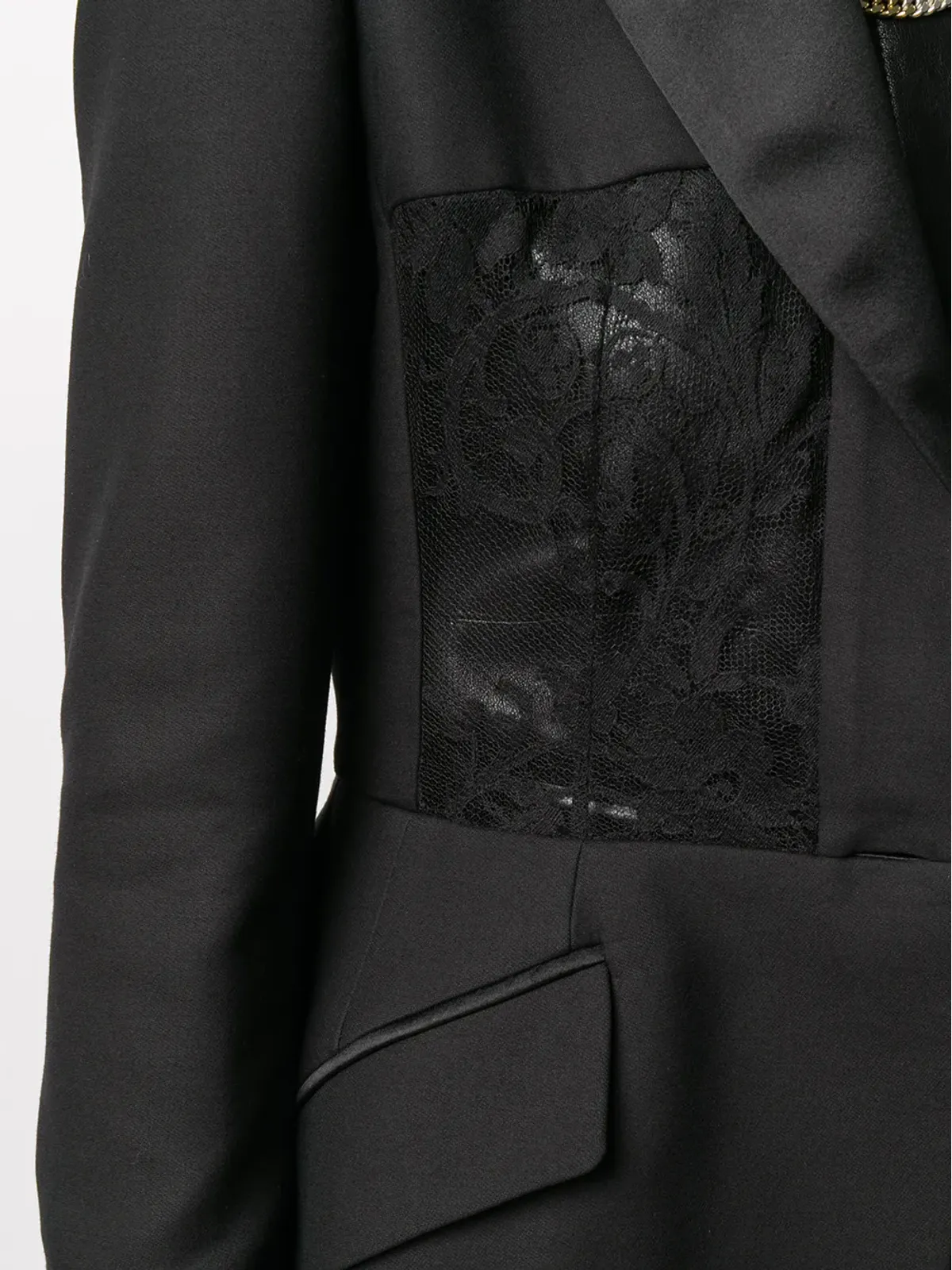 Alexander McQueen レースパネルブレザー - 画像5