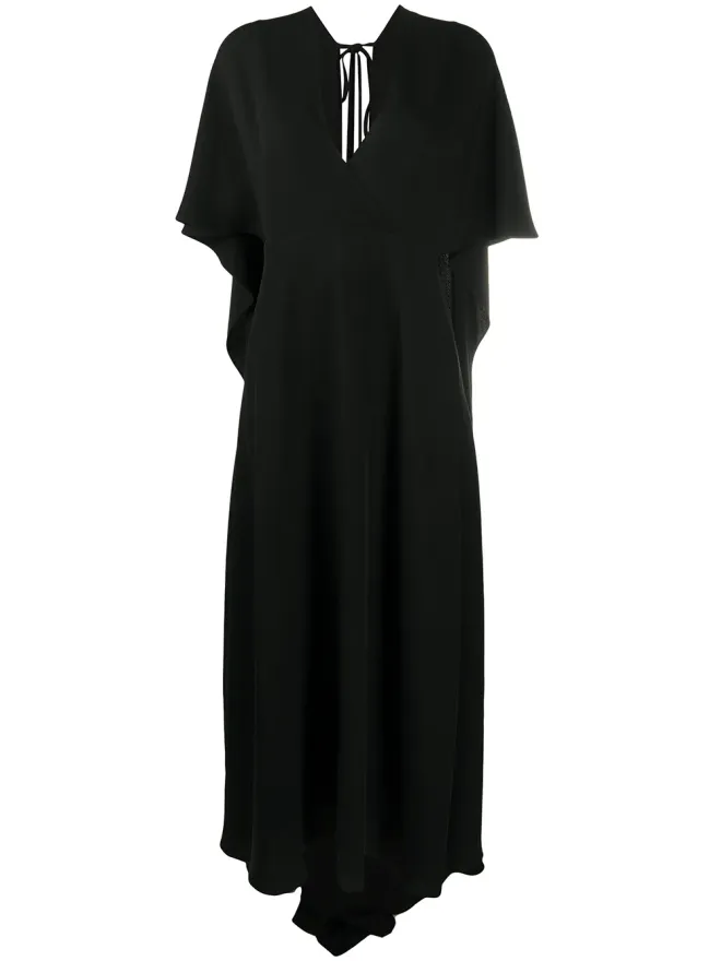 Valentino Garavani Valentino Garavani ルーズフィット ミディドレス ブラックの商品画像