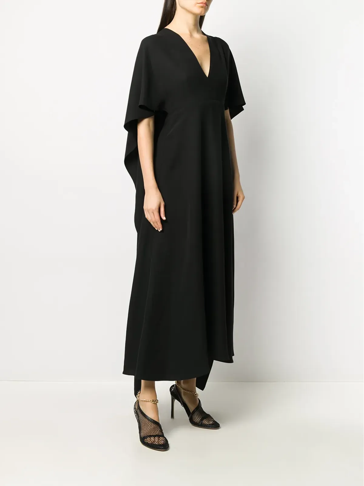 Valentino Garavani ルーズフィット ミディドレス ブラック - 画像3