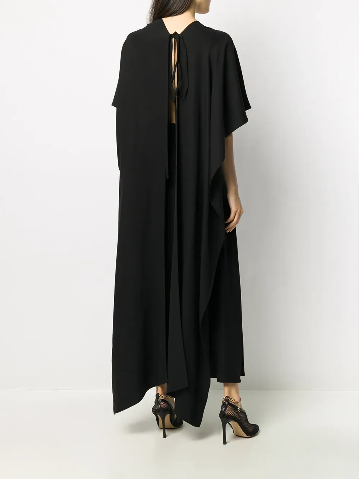 Valentino Garavani ルーズフィット ミディドレス ブラック - 画像4
