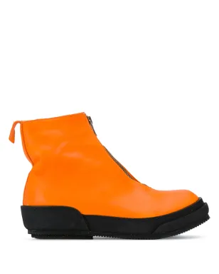 Guidi カラーブロック フロントジップ ブーツ - オレンジ - サムネイル1