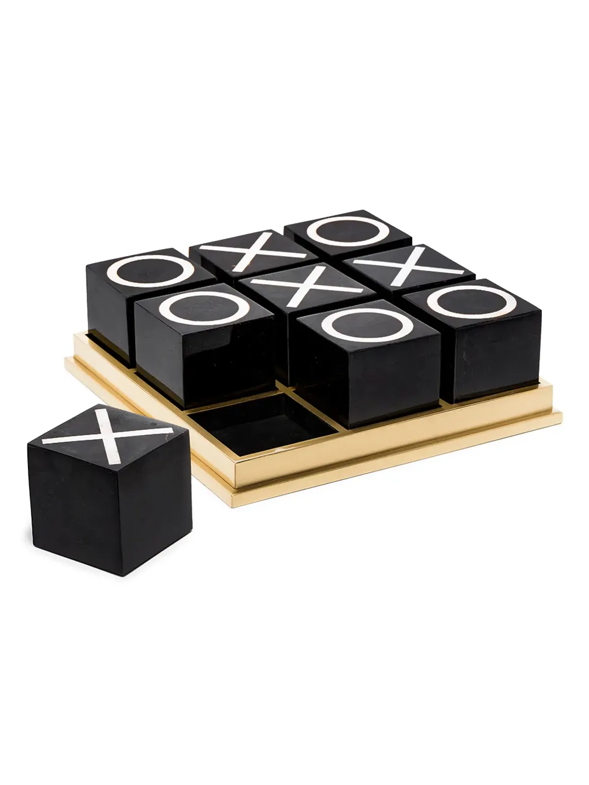 L'Objet shell tic-tac-toe set - Black - 画像2