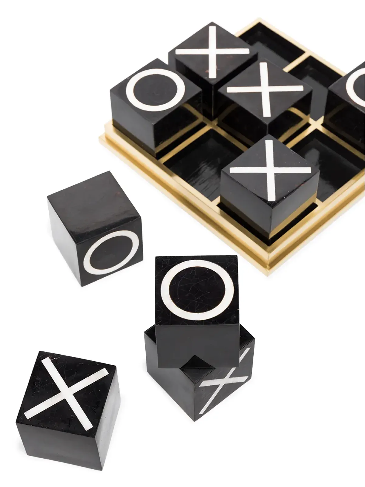 L'Objet shell tic-tac-toe set - Black - 画像3