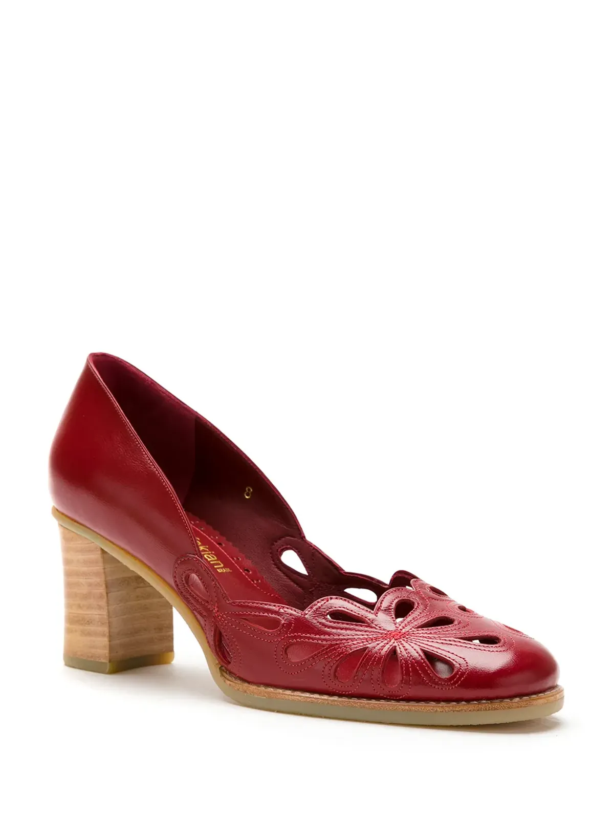 Sarah Chofakian レザー Belle Époque scarpin - レッド - 画像2