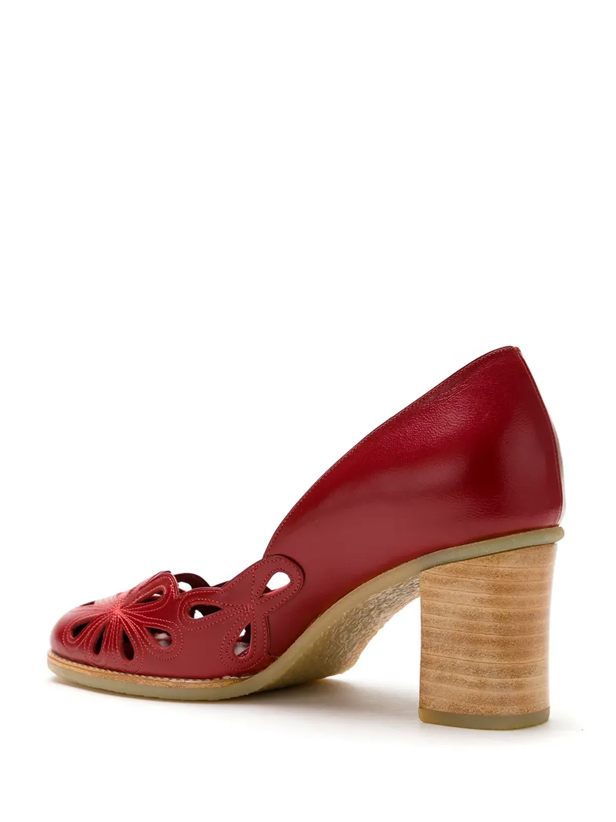Sarah Chofakian レザー Belle Époque scarpin - レッド - 画像3