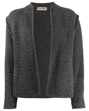 Issey Miyake Pre-Owned 1980s オープンフロントカーディガン - グレー - サムネイル1