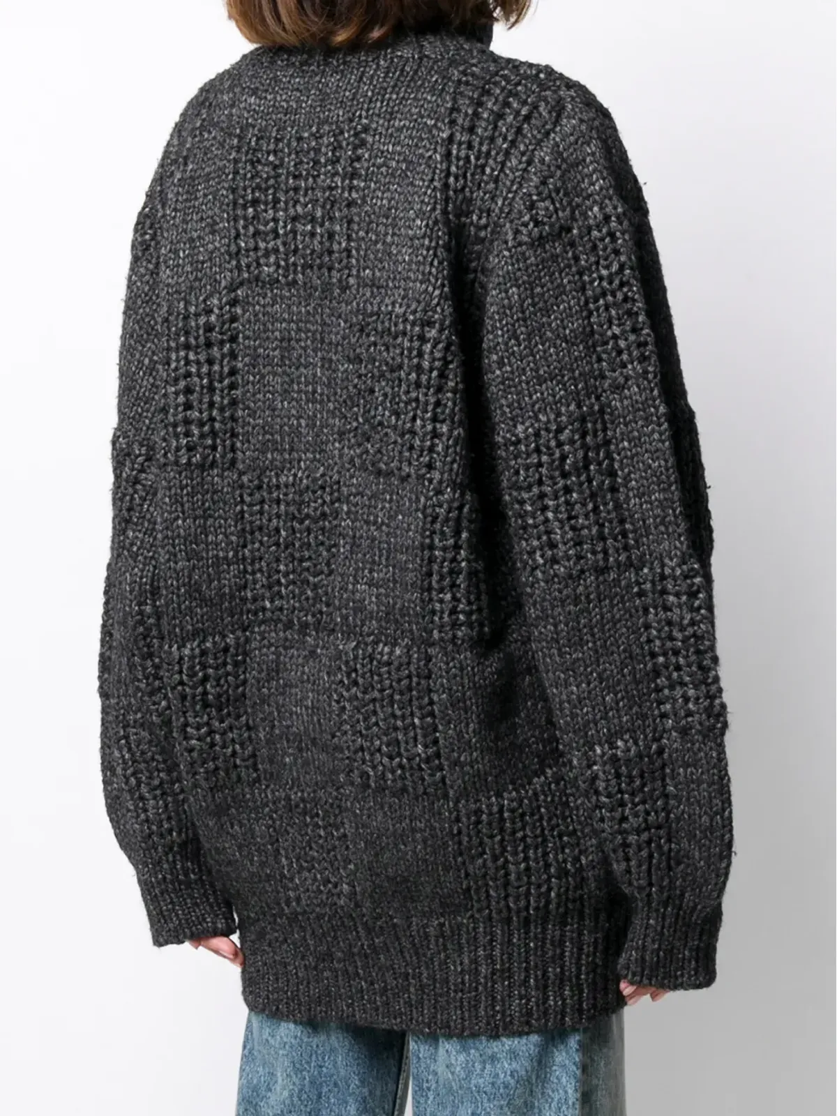 Issey Miyake Pre-Owned 1980年代 オーバーサイズ タートルネック ジャンパー - 画像4