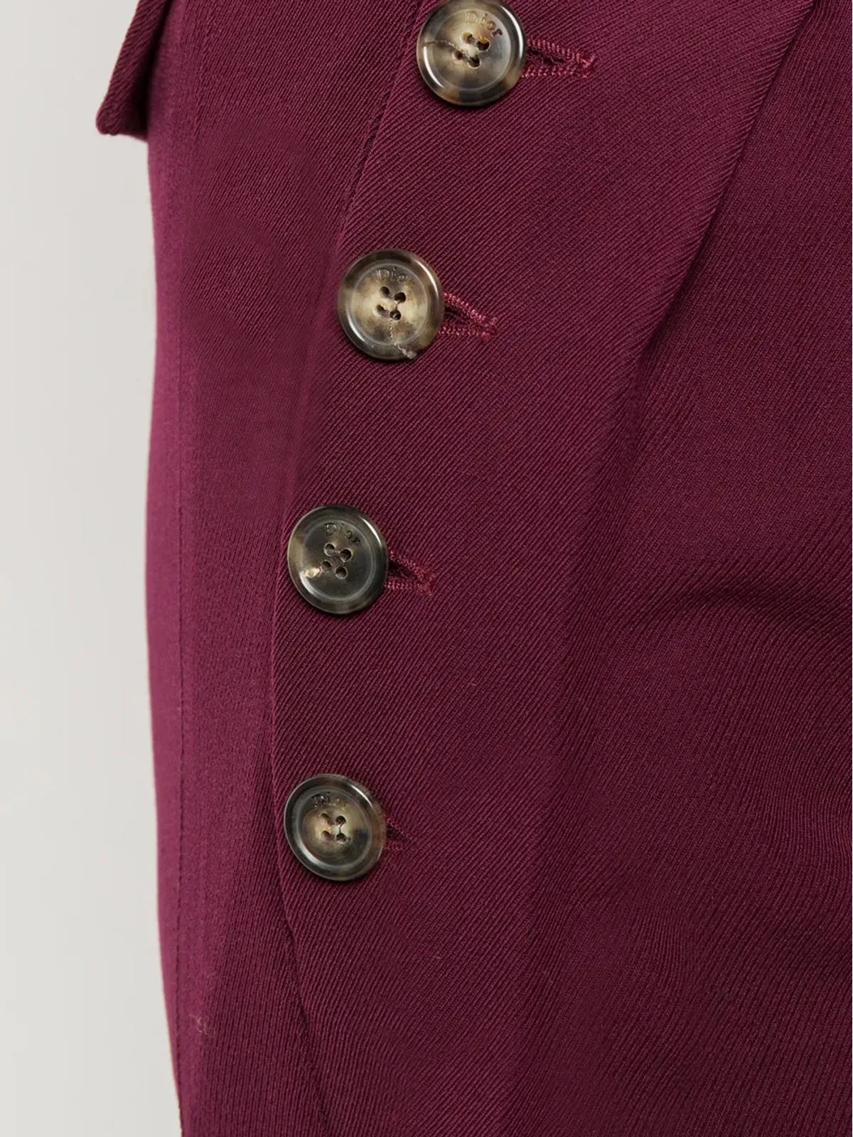 Christian Dior Pre-Owned 2000年代 スリムフィットパンツ - レッド - 画像5