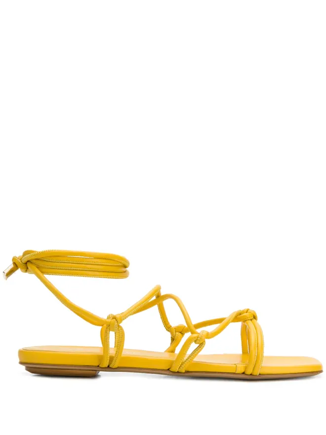 GIABORGHINI GIABORGHINI Bella フラットレザーサンダルの商品画像