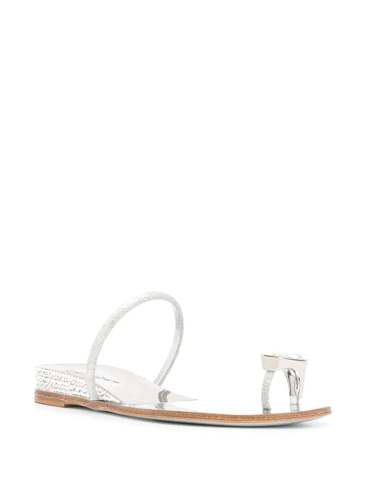 Casadei クリスタル トゥストラップ サンダル - 画像2