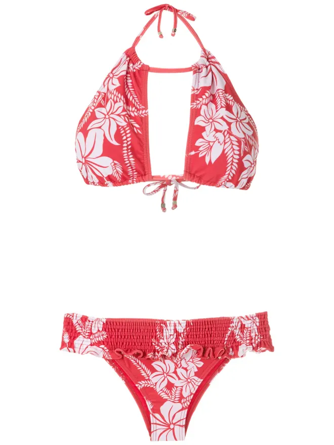 Amir Slama Amir Slama フリル花柄プリントビキニセットの商品画像