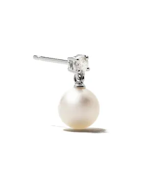 TASAKI 18Kホワイトゴールド アコヤ真珠とダイヤモンド ピアス - Silver - サムネイル3