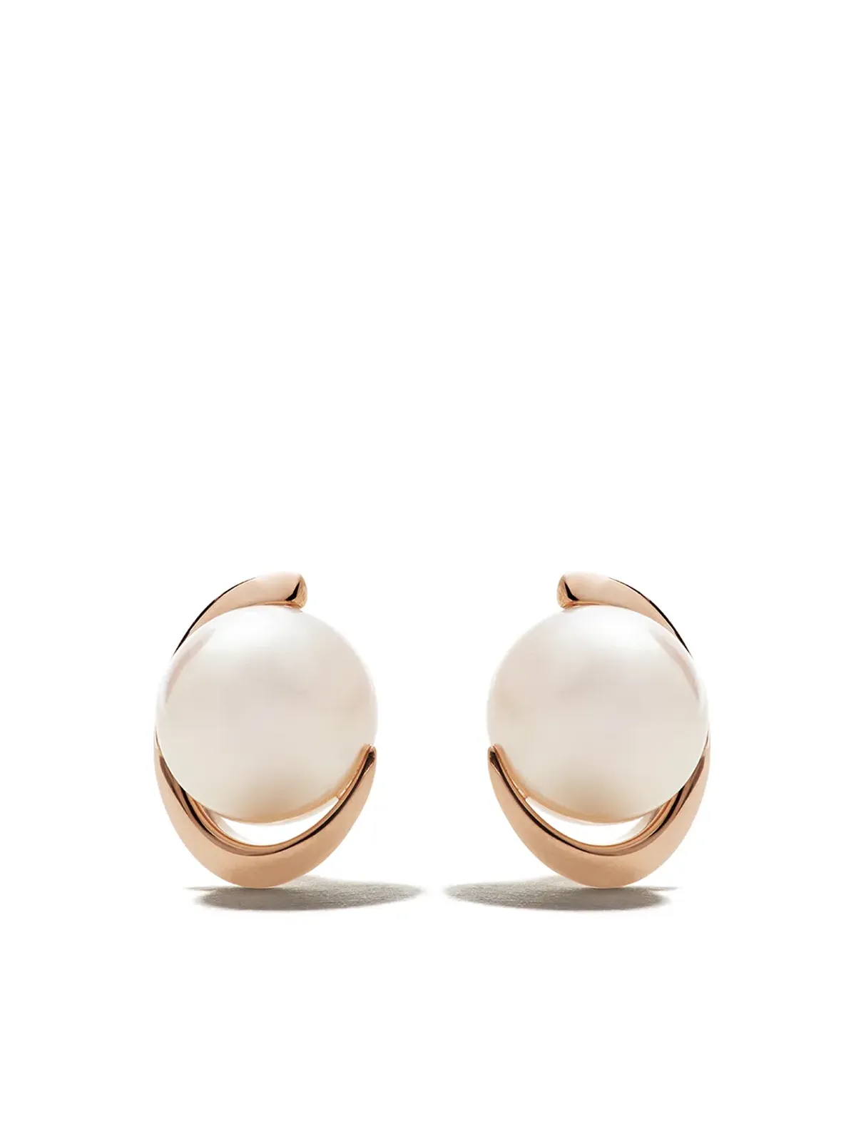 TASAKI 18K ローズゴールド アコヤ真珠 ピアス - ピンク - 画像1