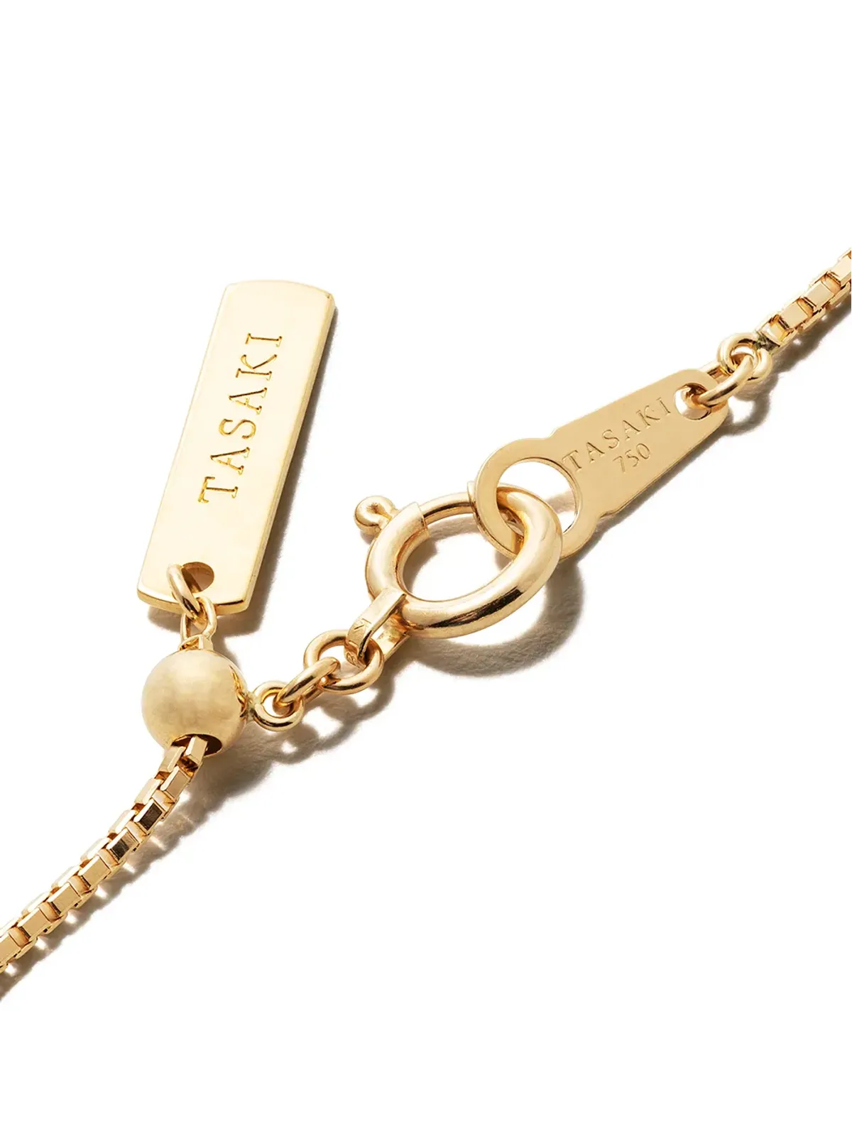 TASAKI 18kt イエローゴールド アコヤ真珠とダイヤモンド ネックレス - 画像4