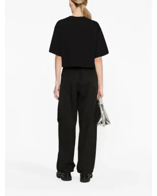 Balmain クロップドロゴTシャツ - サムネイル3