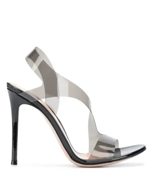 Gianvito Rossi Metropolis 105mm サンダル - ブラック - サムネイル1