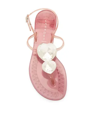 Casadei ハートクリスタル付きサンダル - サムネイル4