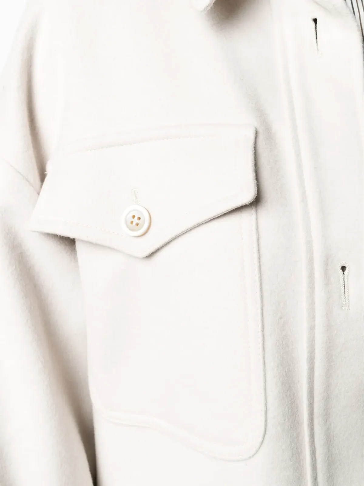 Brunello Cucinelli ベルト付きデニムコート - 画像5