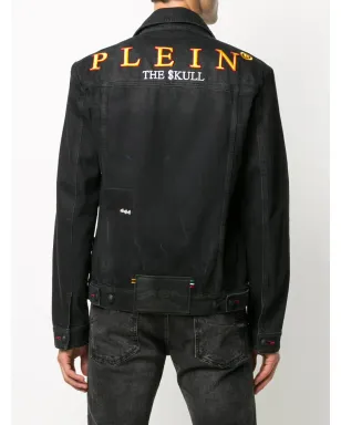 Philipp Plein アウトラインスカルデニムジャケット - サムネイル4