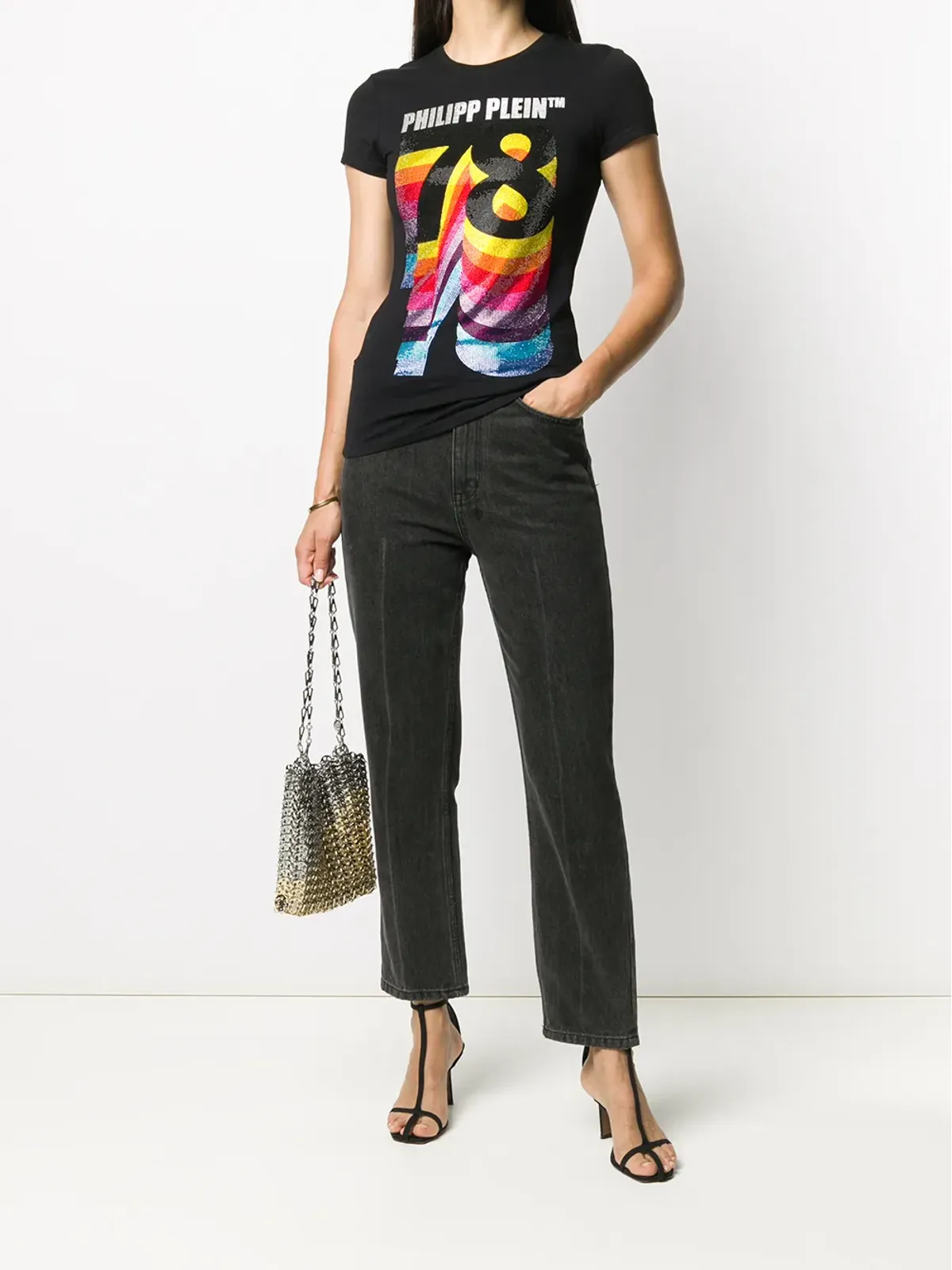 Philipp Plein エンベリッシュド78プリントTシャツ - 画像2