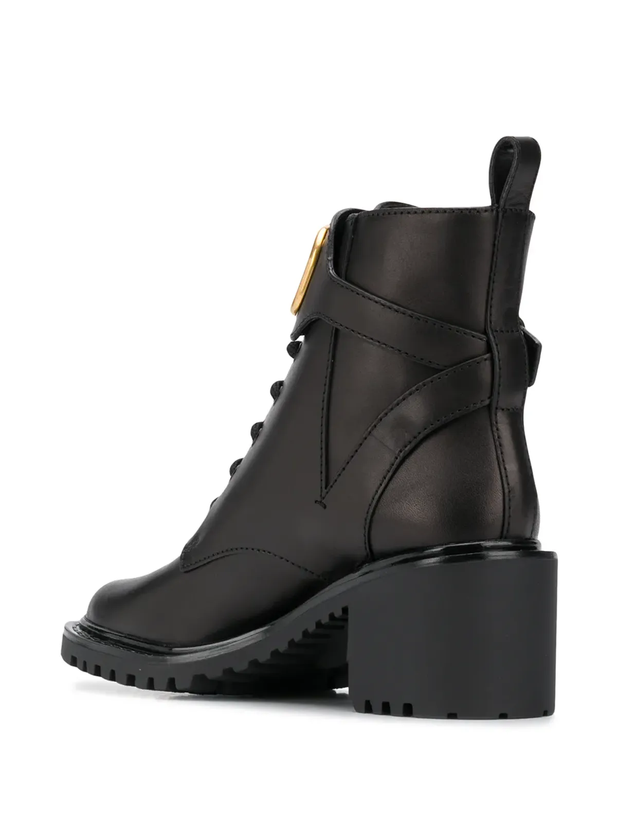 Valentino Garavani 70mm VLogo Signature コンバットブーツ - ブラック - 画像3