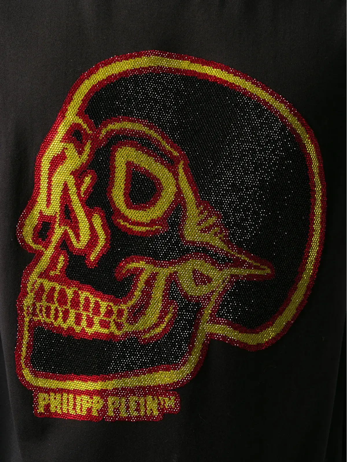 Philipp Plein クリスタル・アウトライン・スカル Tシャツ - 画像5