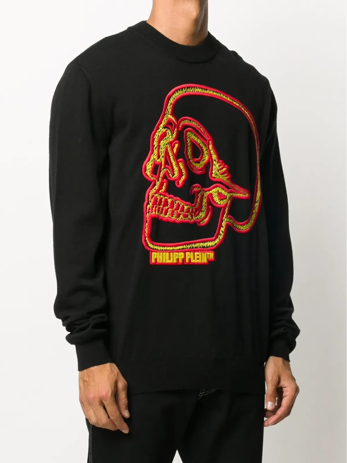 Philipp Plein ロゴスカル刺繍スウェットシャツ - 画像3