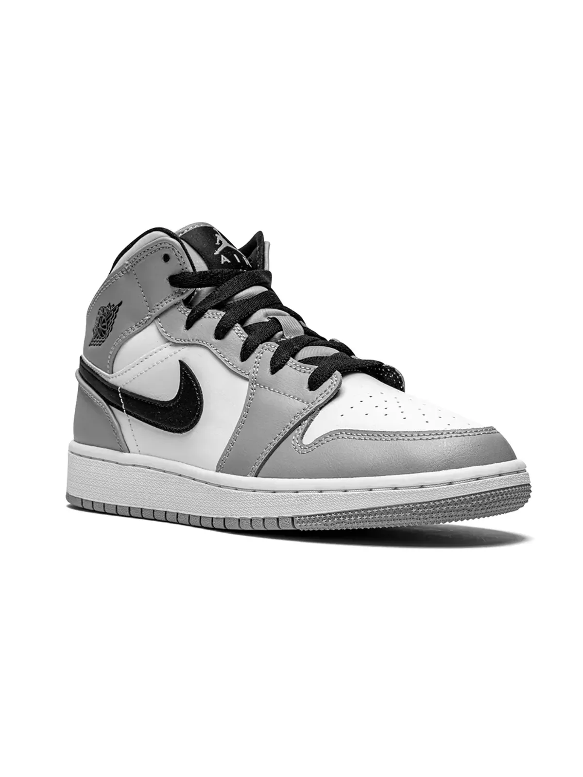 Jordan Kids Air Jordan 1 Mid Light Smoke Grey sneakers - 画像1