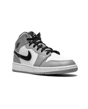 Jordan Kids Air Jordan 1 Mid Light Smoke Grey sneakers - サムネイル1