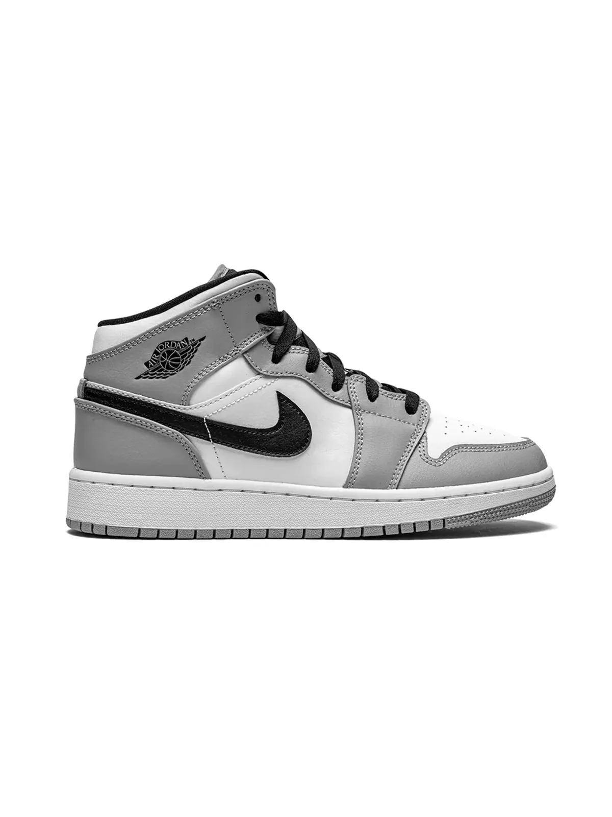 Jordan Kids Air Jordan 1 Mid Light Smoke Grey sneakers - 画像2