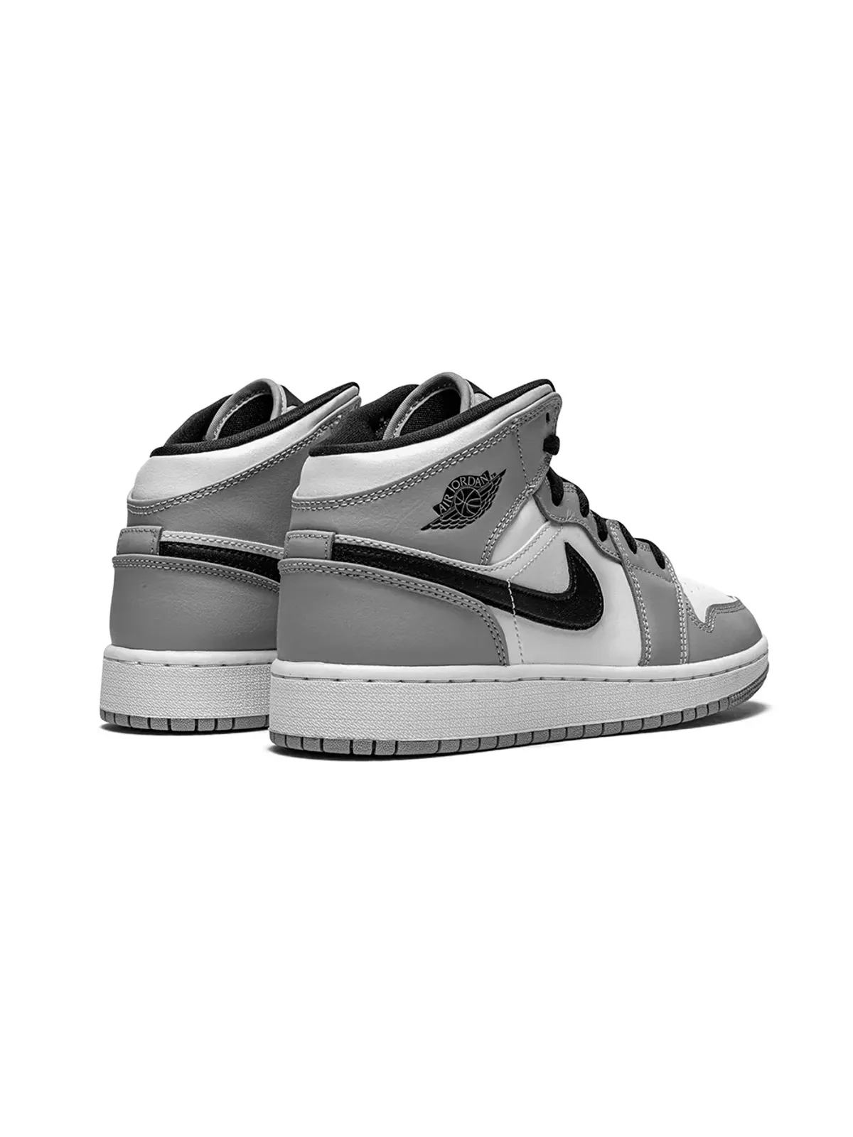 Jordan Kids Air Jordan 1 Mid Light Smoke Grey sneakers - 画像3