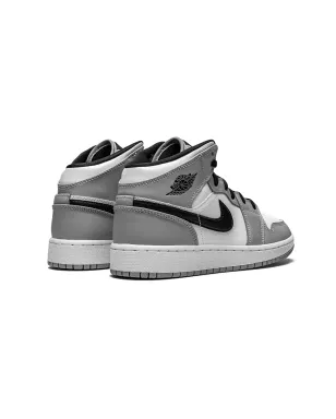 Jordan Kids Air Jordan 1 Mid Light Smoke Grey sneakers - サムネイル3