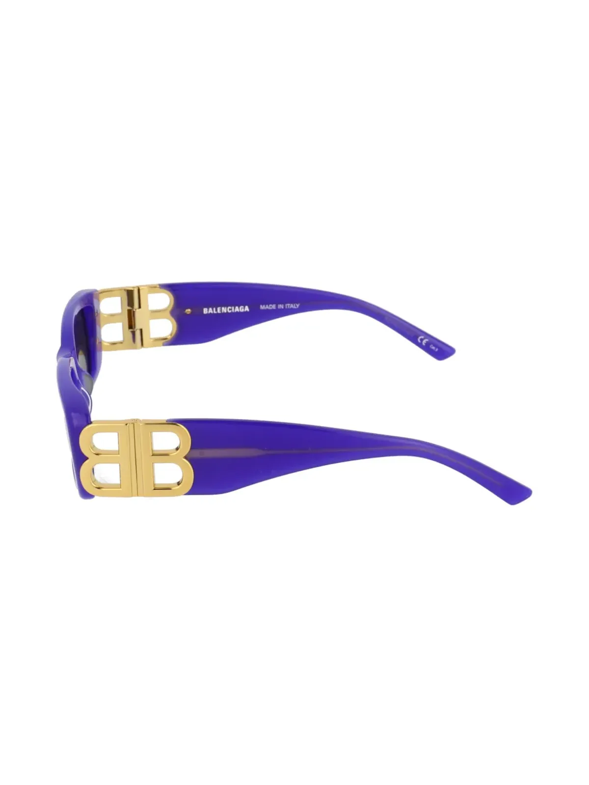 Balenciaga Eyewear rectangle-frame sunglasses - Purple - 画像3