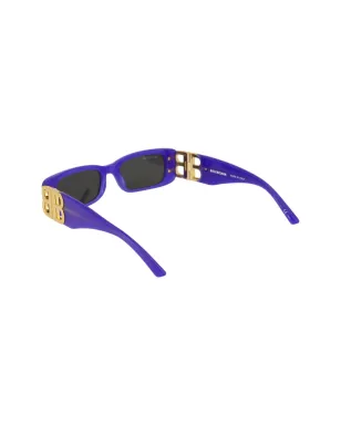 Balenciaga Eyewear rectangle-frame sunglasses - Purple - サムネイル4