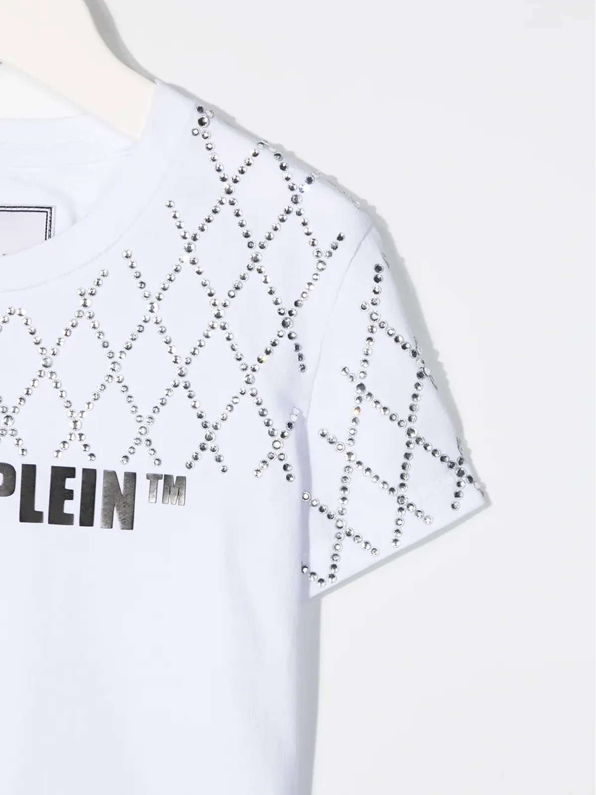 Philipp Plein Junior ラインストーン装飾付き半袖Tシャツ - 画像3