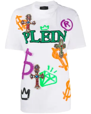 Philipp Plein 刺繍バロック Tシャツ - サムネイル1