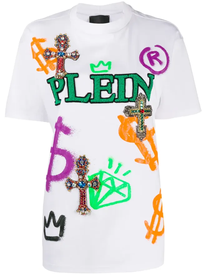 Philipp Plein Philipp Plein 刺繍バロック Tシャツの商品画像