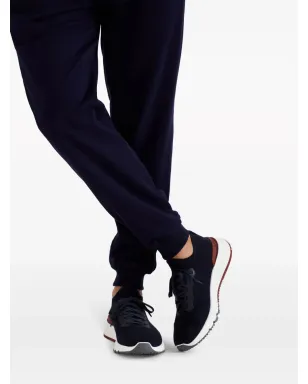 Brunello Cucinelli レースアップメッシュスニーカー ブルー - サムネイル5