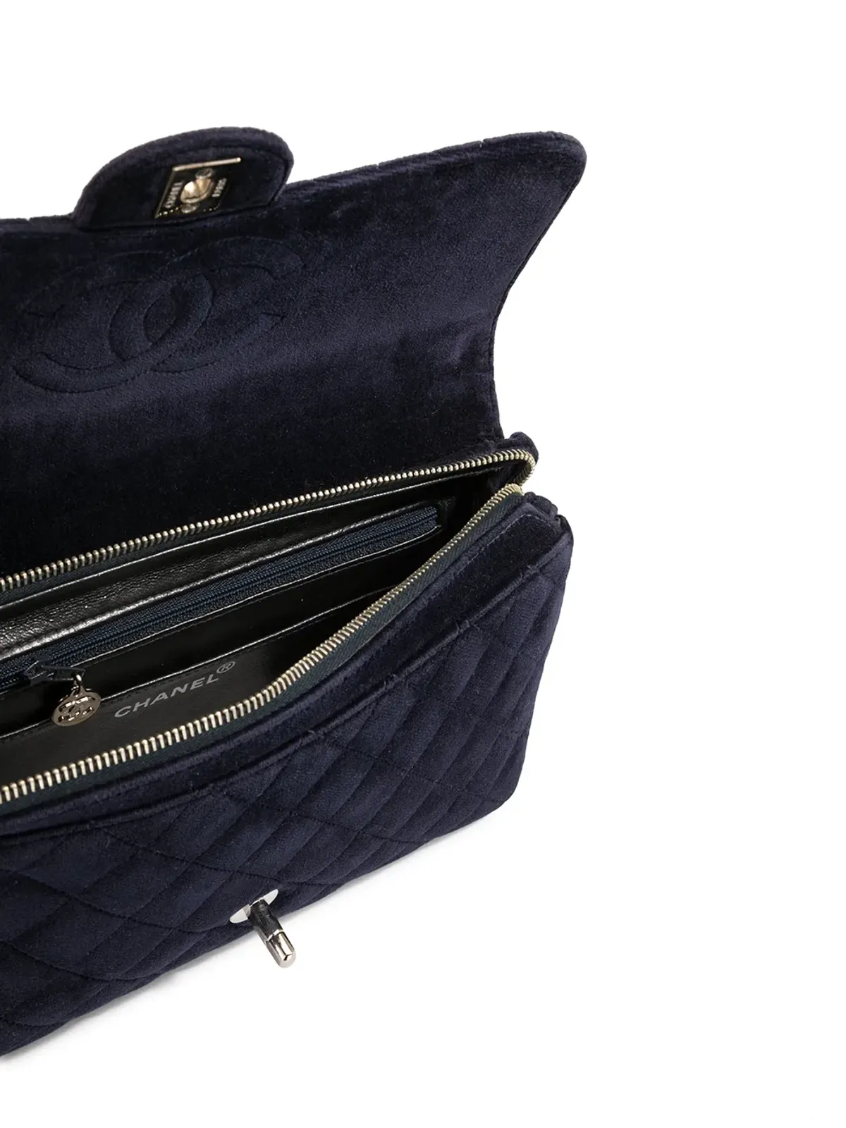CHANEL Pre-Owned 1997年 ダイヤモンドキルティング フラップ ショルダーバッグ - ブルー - 画像5