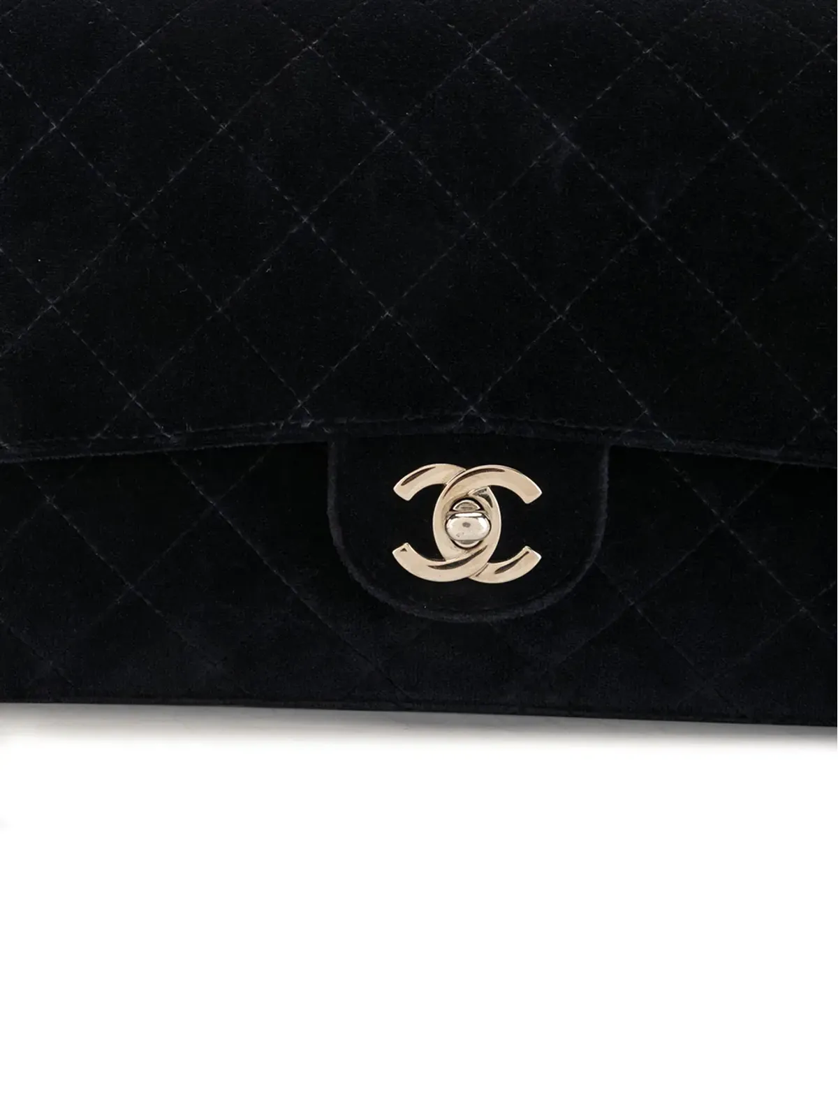 CHANEL Pre-Owned 1997年 ダイヤモンドキルティング フラップ ショルダーバッグ - ブルー - 画像4